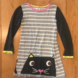 EUC Mini Boden long sleeved sweater dress, 6-7